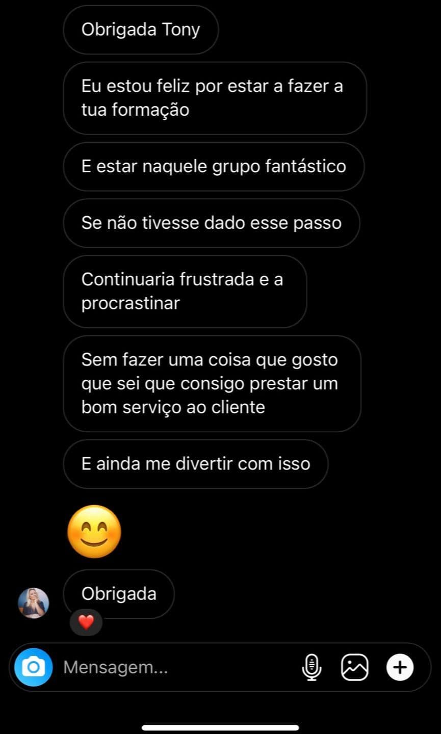 Participante na formação