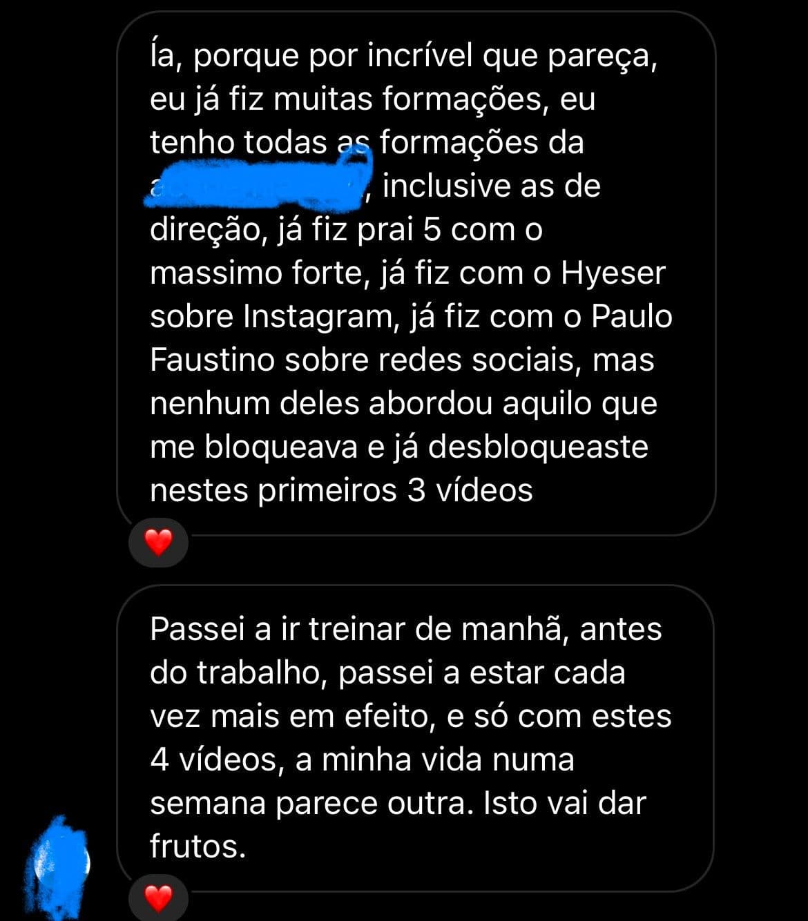 Participante na formação